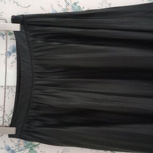 Banana Republic Black Pleated Midi Skirt